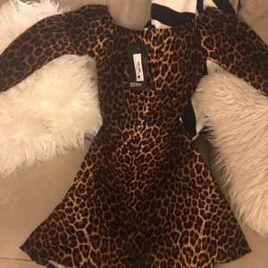 Rebdolls Leopard Skater Dress